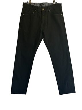 Ted Baker London Black Slim Straight Stretch Jeans Men’s 30R Designer Luxury